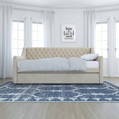 Novogratz vintage upholstered daybed deals and trundle set